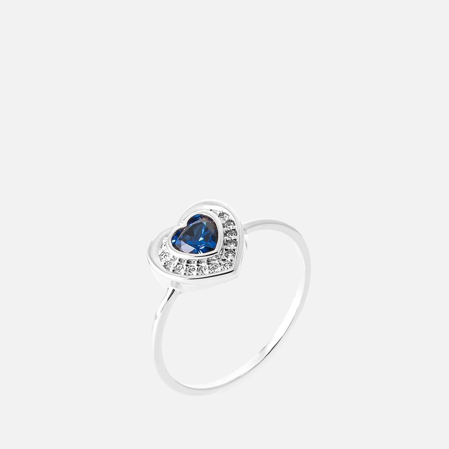MKF Collection by Mia K. - Selene Heart Halo Ring