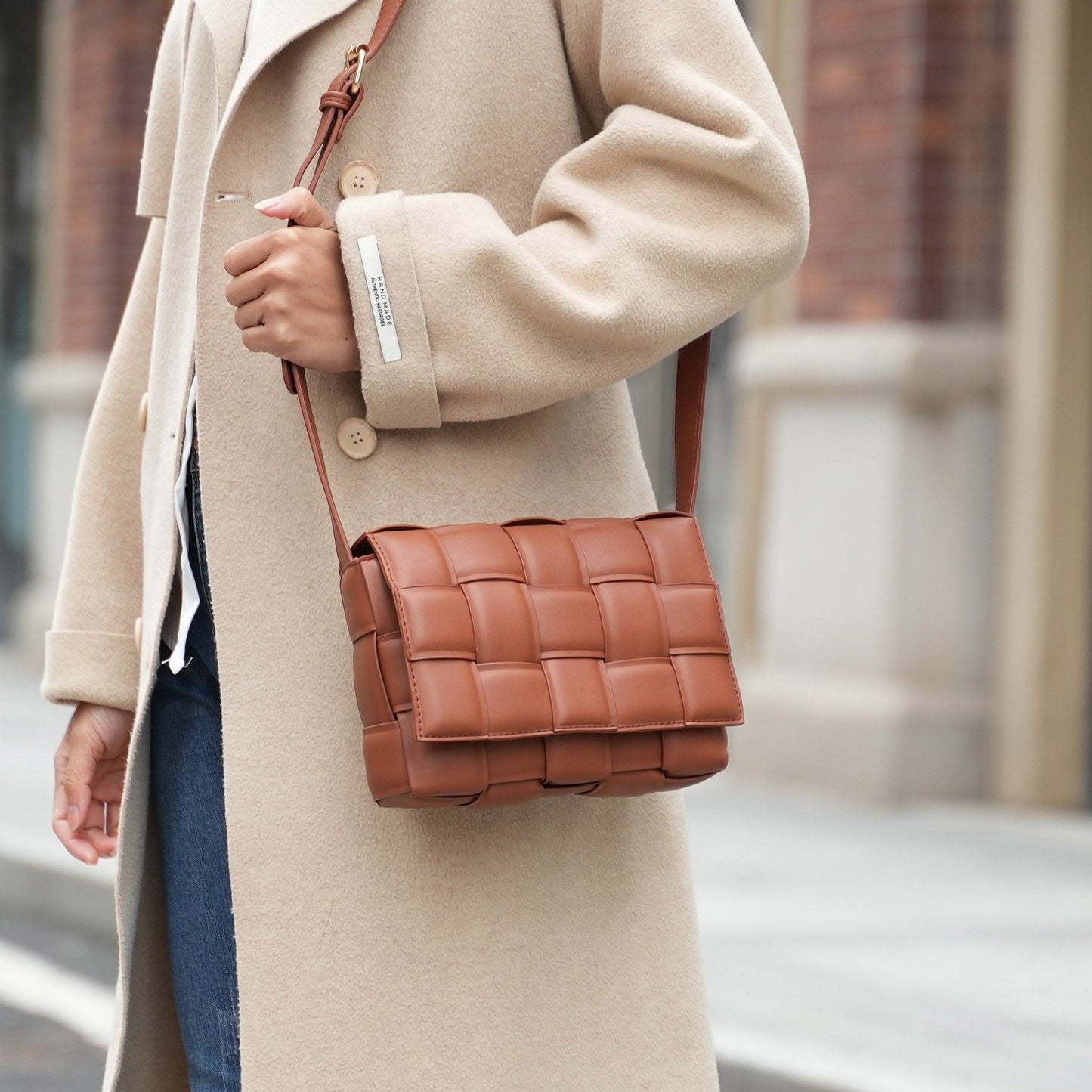 MKF Collection by Mia K. - Ginger Woven Shoulder Bag