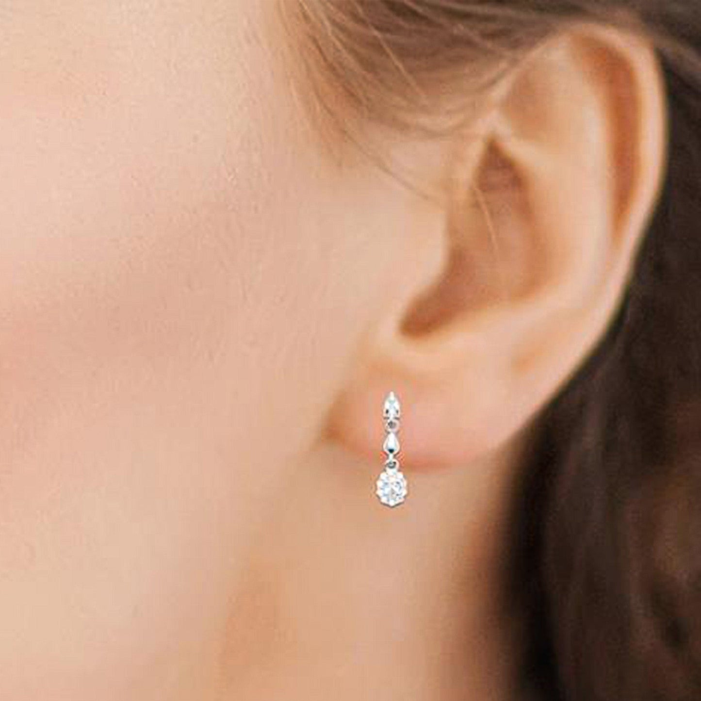 MKF Collection by Mia K. - Halo Drop Earrings