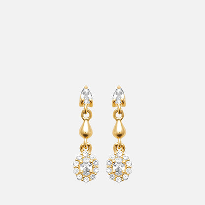 MKF Collection by Mia K. - Halo Drop Earrings