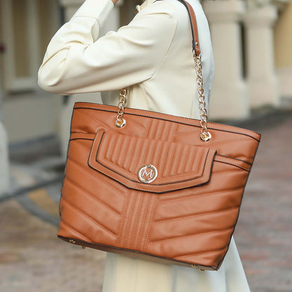 MKF Collection by Mia K. - Chiari Tote Bag and Wallet Set