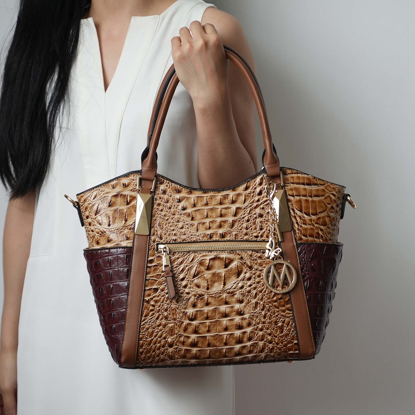 MKF Collection by Mia K. - Janise Croc Tote handbag