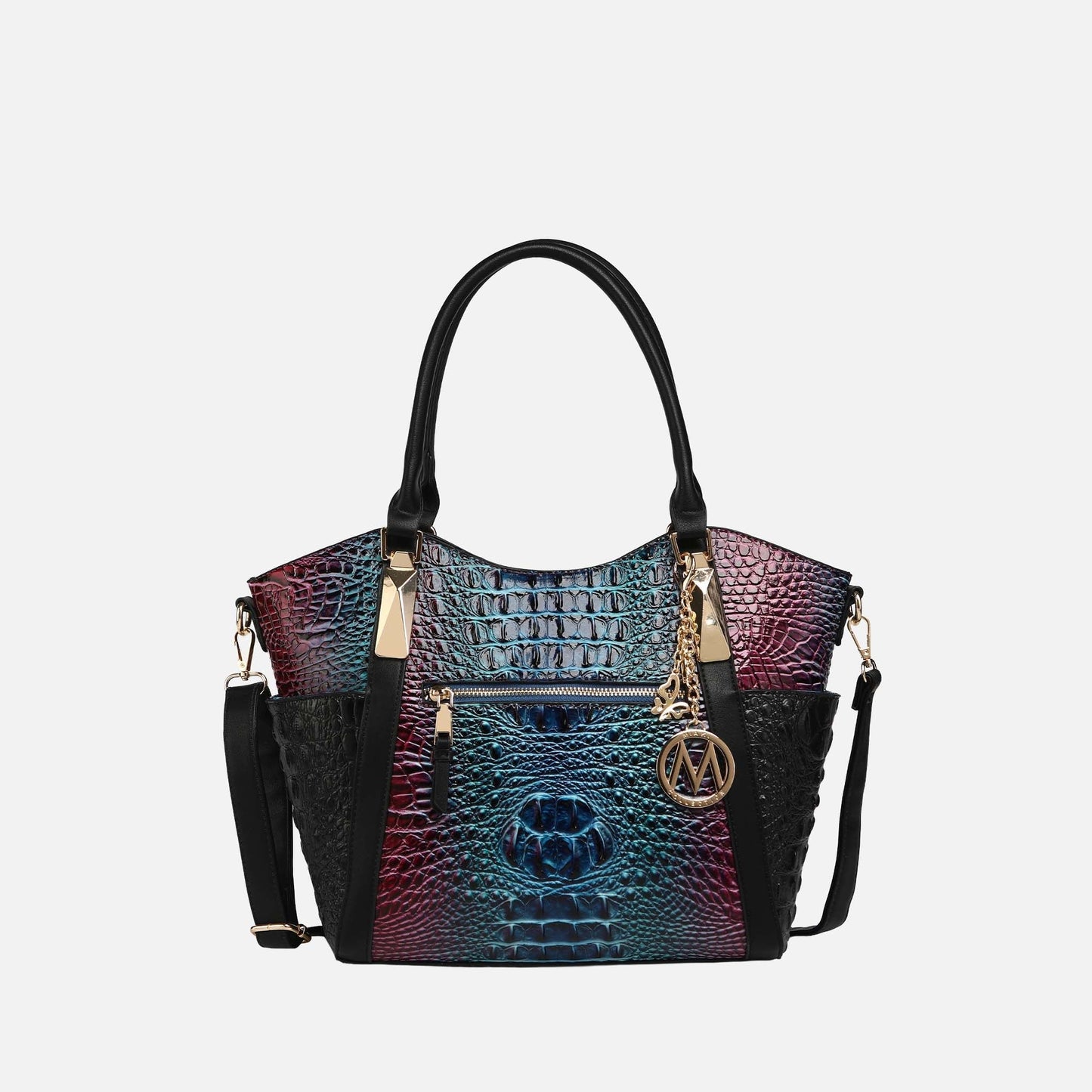 MKF Collection by Mia K. - Janise Gradient Croc Tote handbag