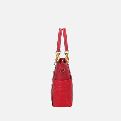 MKF Collection by Mia K. - Merlina Embossed Tote Bag and Set