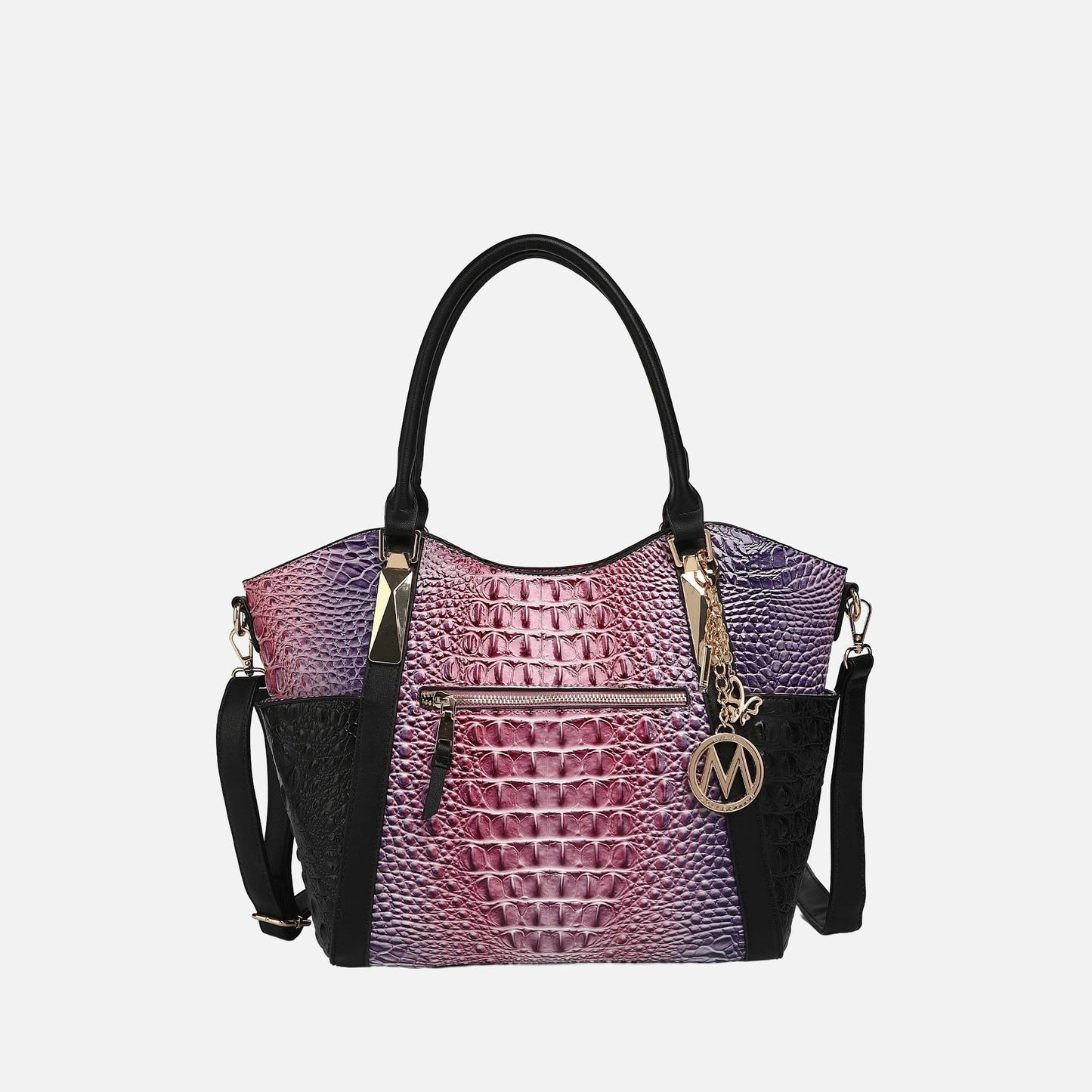 MKF Collection by Mia K. - Janise Gradient Croc Tote handbag