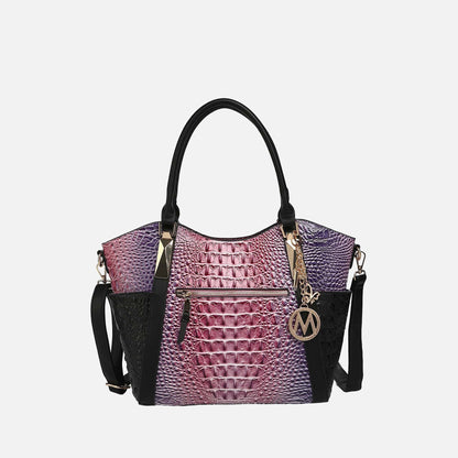 MKF Collection by Mia K. - Janise Gradient Croc Tote handbag