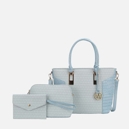 MKF Collection by Mia K. - Shonda Signature Tote Bag and Set