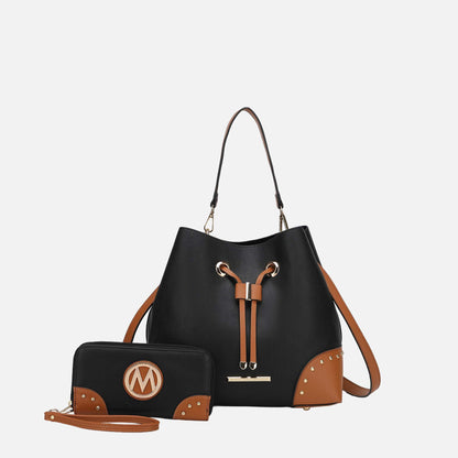 MKF Collection by Mia K. - Callie Bucket Bag and Wallet Set