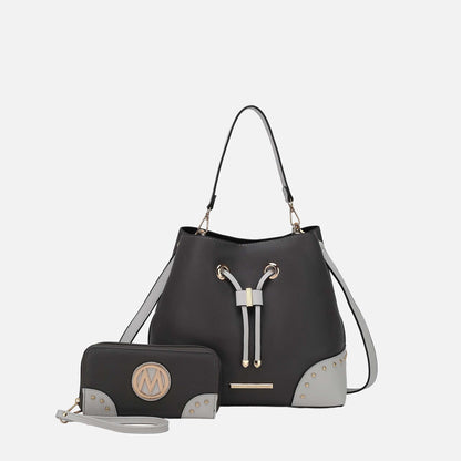 MKF Collection by Mia K. - Callie Bucket Bag and Wallet Set
