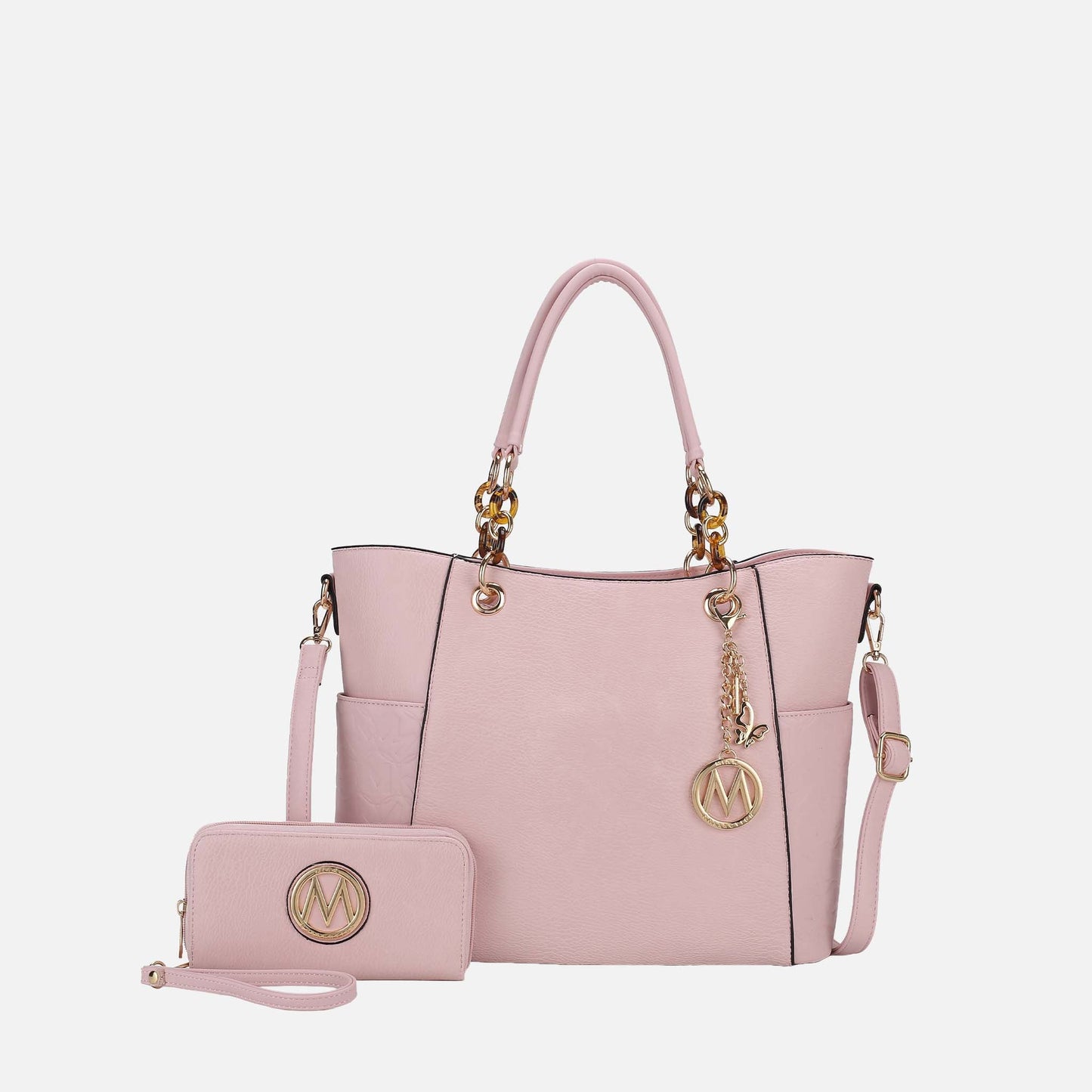 MKF Collection by Mia K. - Merlina Embossed Tote Bag and Set