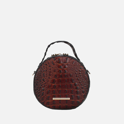 MKF Collection by Mia K. - Ynnari Croc Round Crossbody Bag