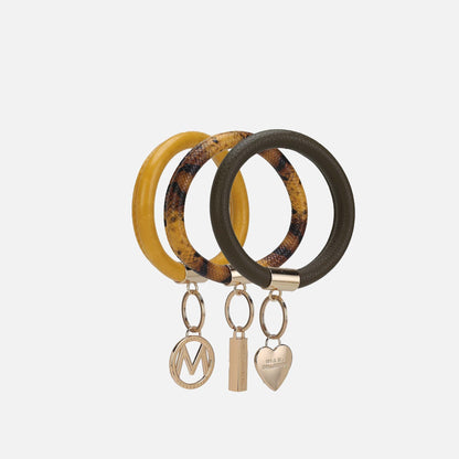 MKF Collection by Mia K. - Jasmine Bangle Bracelet Keyring Set