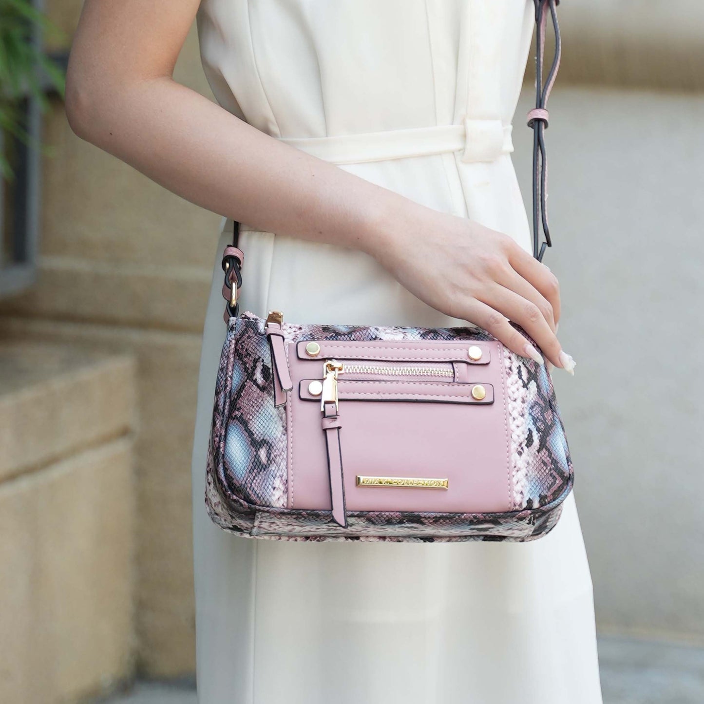 MKF Collection by Mia K. - Essie Embossed Crossbody Bag