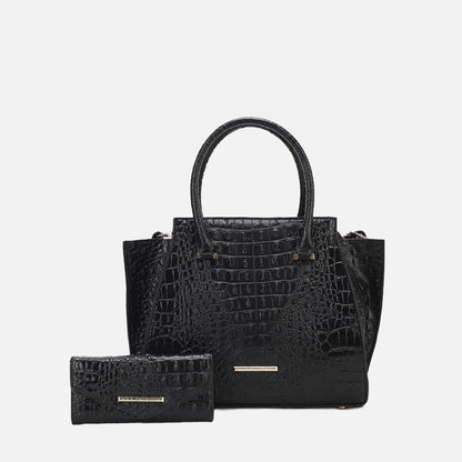 MKF Collection by Mia K. - Viridiana Croc Tote Bag and Set