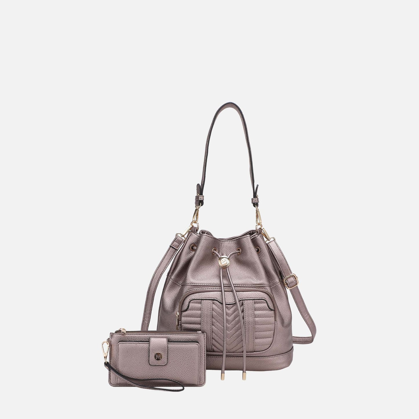 MKF Collection by Mia K. - Ryder Bucket Bag and Wallet Set