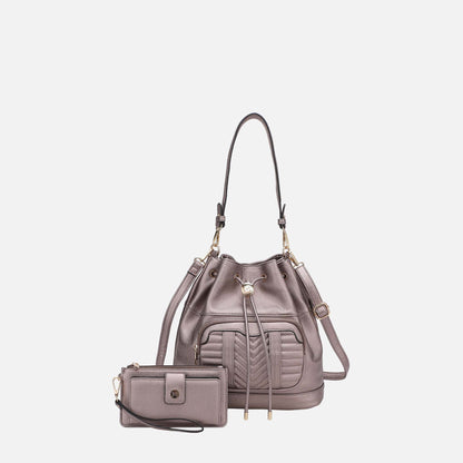 MKF Collection by Mia K. - Ryder Bucket Bag and Wallet Set