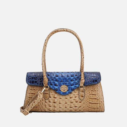 MKF Collection by Mia K. - Liviana Croc-Embossed Shoulder Bag