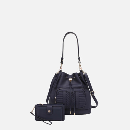 MKF Collection by Mia K. - Ryder Bucket Bag and Wallet Set