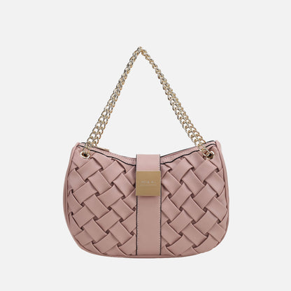 MKF Collection by Mia K. - Solari Braided Chain Shoulder Bag
