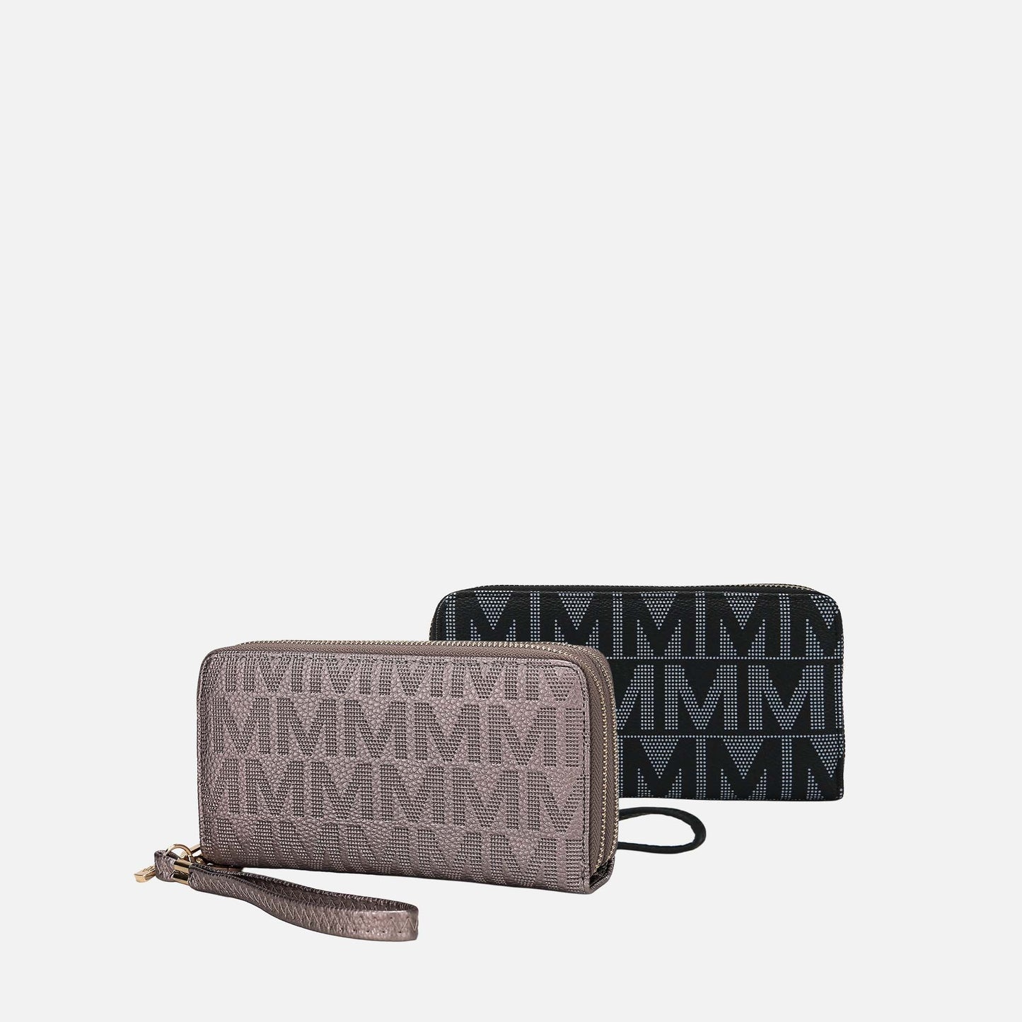 MKF Collection by Mia K. - Kathe Embossed M Signature Wallet Wristlet