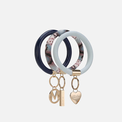 MKF Collection by Mia K. - Jasmine Bangle Bracelet Keyring Set