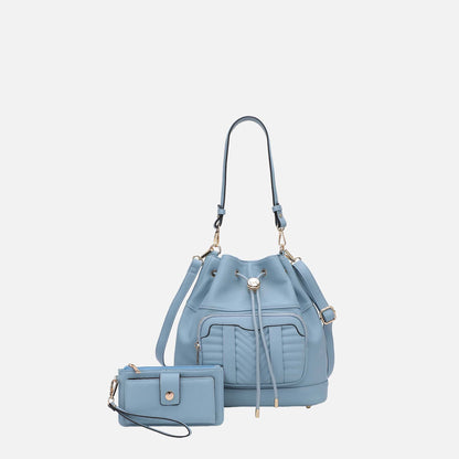 MKF Collection by Mia K. - Ryder Bucket Bag and Wallet Set