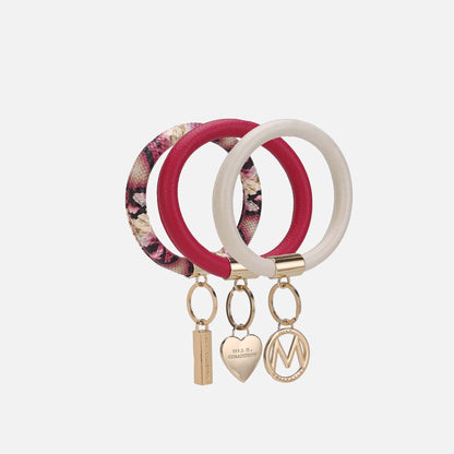 MKF Collection by Mia K. - Jasmine Bangle Bracelet Keyring Set