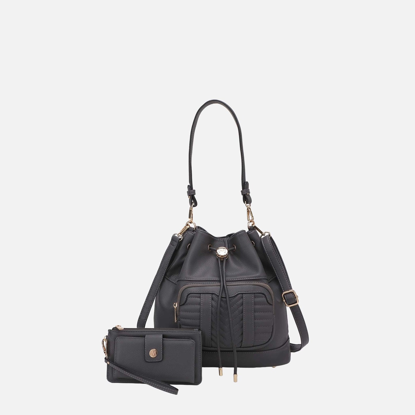 MKF Collection by Mia K. - Ryder Bucket Bag and Wallet Set