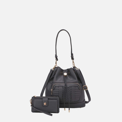 MKF Collection by Mia K. - Ryder Bucket Bag and Wallet Set