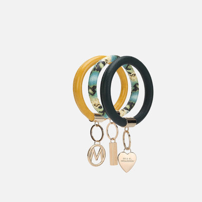 MKF Collection by Mia K. - Jasmine Bangle Bracelet Keyring Set