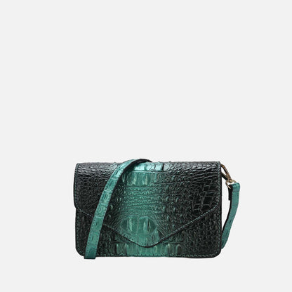 MKF Collection by Mia K. - Vanta Croc-Embossed Saddle Bag