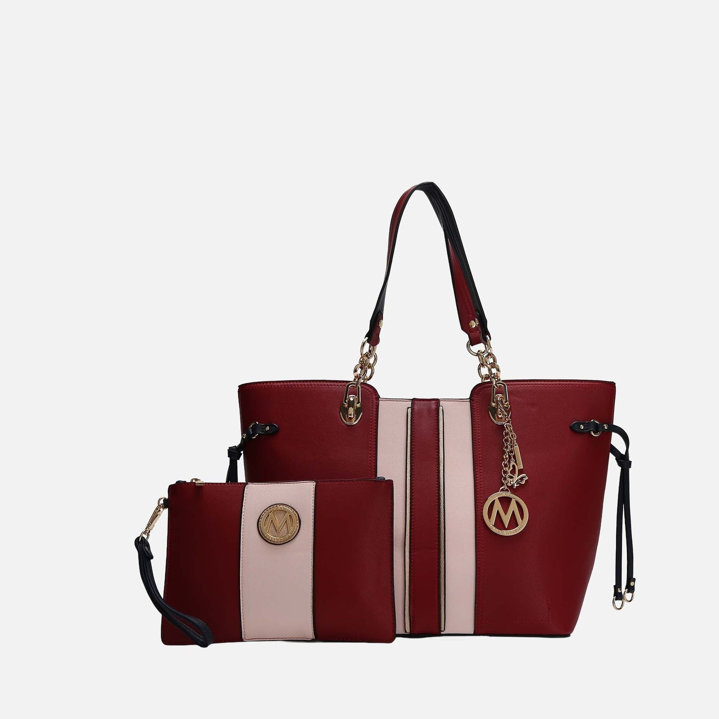 MKF Collection by Mia K. - Holland Tote and Wristlet Pouch Set