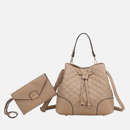 MKF Collection by Mia K. - Wendy 2 PCS Bucket Bag with Wristlet