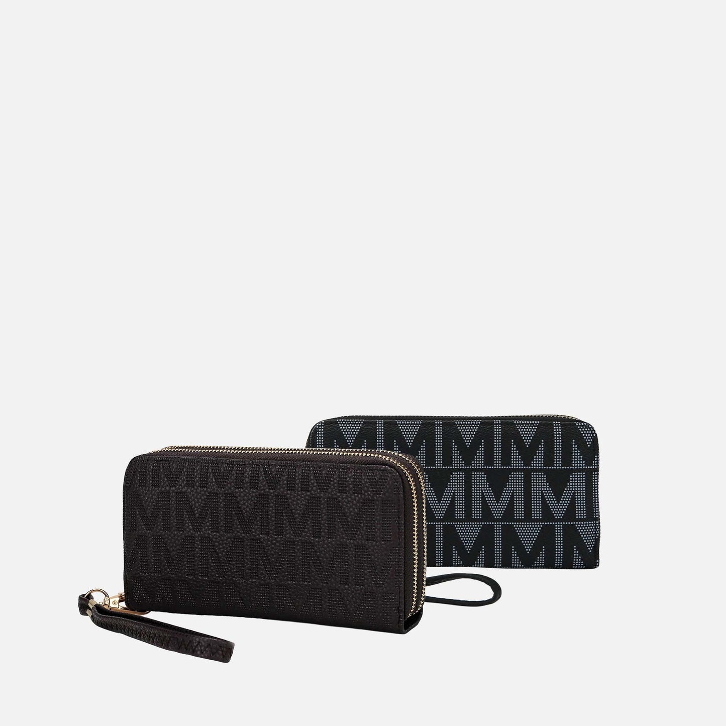 MKF Collection by Mia K. - Kathe Embossed M Signature Wallet Wristlet