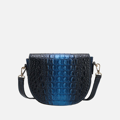 MKF Collection by Mia K. - Amalia Croc-Embossed Crossbody Bag