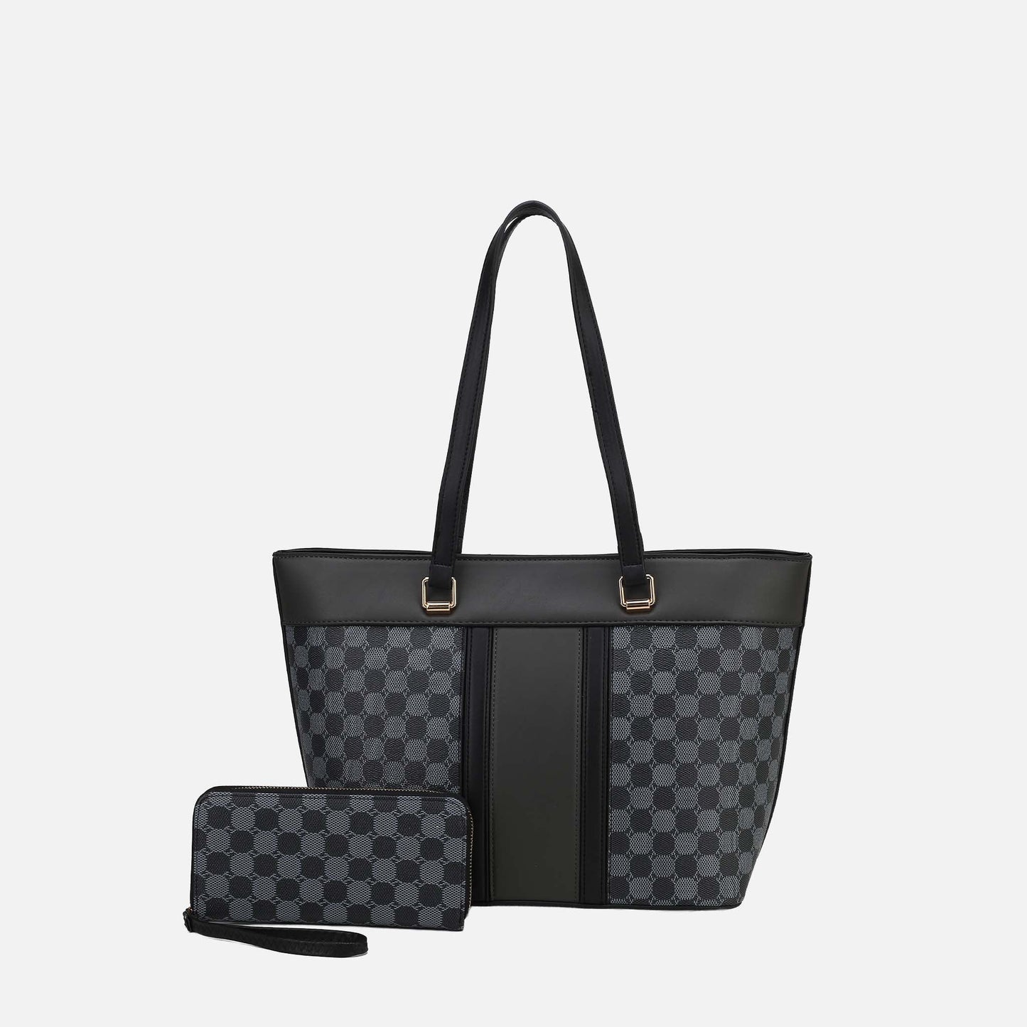 MKF Collection by Mia K. - Fabiola Tote Bag with Wallet Set