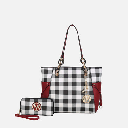 MKF Collection by Mia K. - Yale Tote Bag and Wallet Set