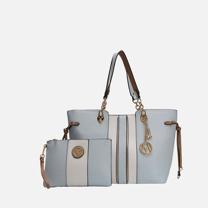 MKF Collection by Mia K. - Holland Tote and Wristlet Pouch Set