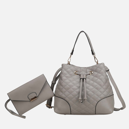MKF Collection by Mia K. - Wendy 2 PCS Bucket Bag with Wristlet