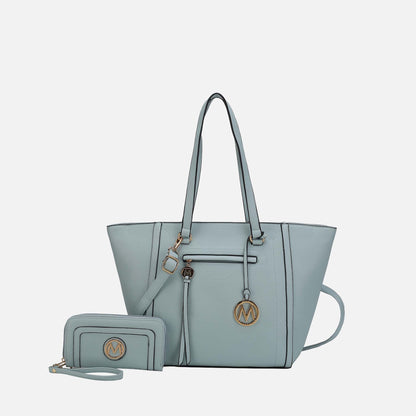 MKF Collection by Mia K. - Alexandra Tote Bag and Wallet Set