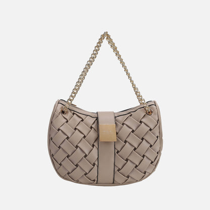 MKF Collection by Mia K. - Solari Braided Chain Shoulder Bag