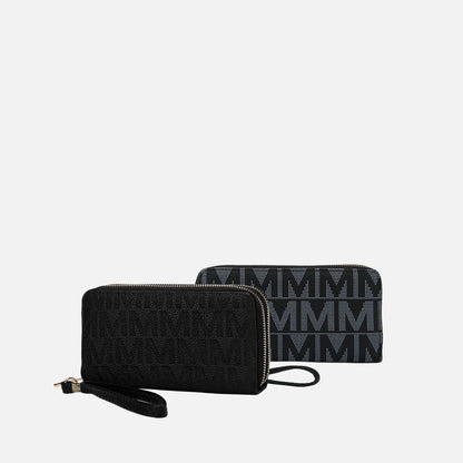 MKF Collection by Mia K. - Kathe Embossed M Signature Wallet Wristlet