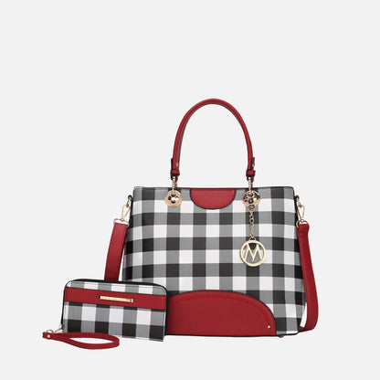 MKF Collection by Mia K. - Gabriella Handbag and Wallet Set