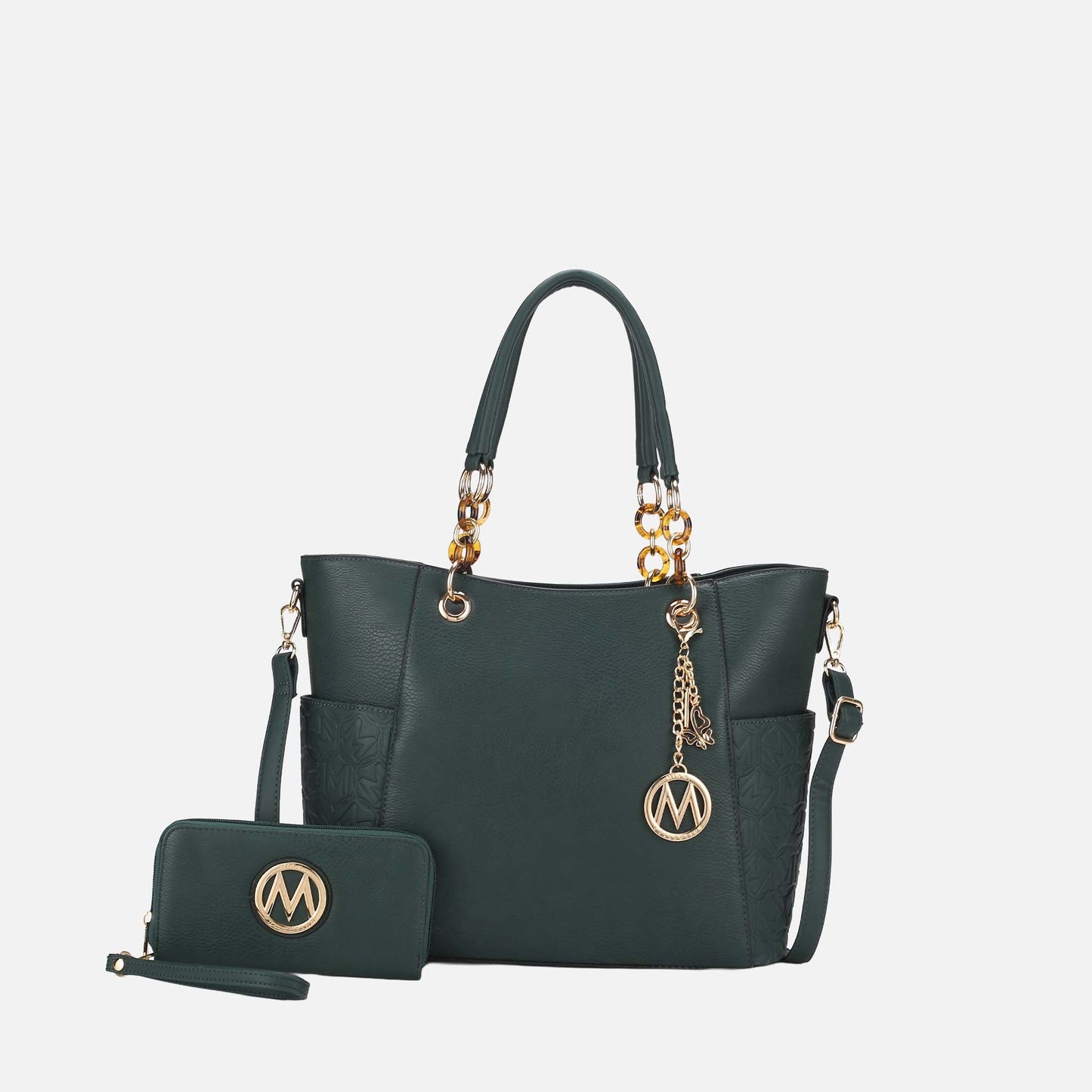 MKF Collection by Mia K. - Merlina Embossed Tote Bag and Set