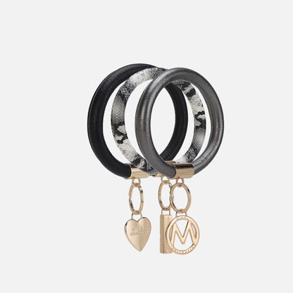 MKF Collection by Mia K. - Jasmine Bangle Bracelet Keyring Set - GF