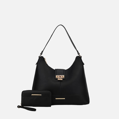 MKF Collection by Mia K. - Graciela Solid Hobo Bag and Set