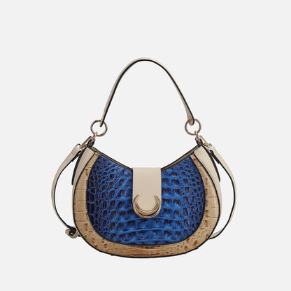 MKF Collection by Mia K. - Jain Croc-Embossed Shoulder Bag