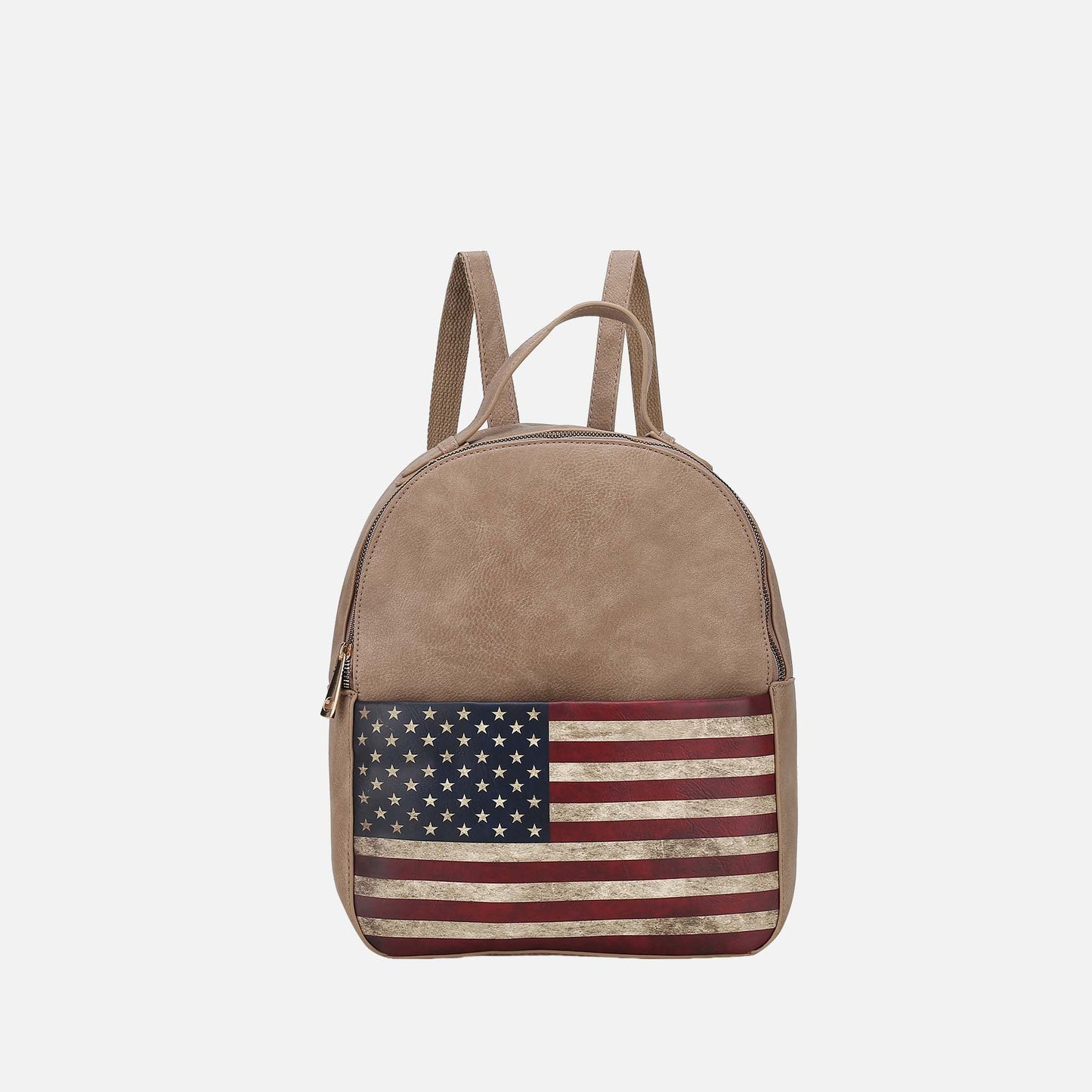 MKF Collection by Mia K. - Briella Flag Print Backpack