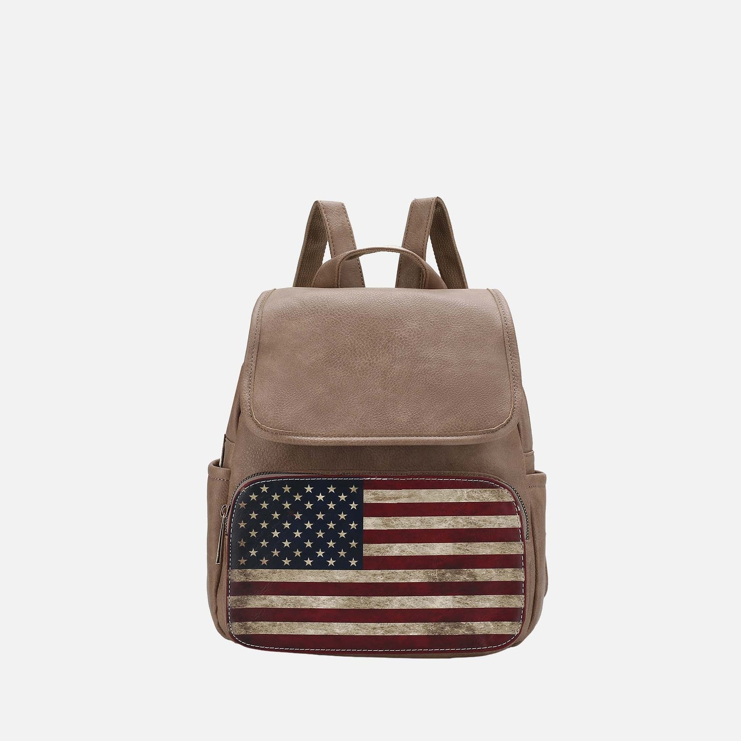 MKF Collection by Mia K. - Regina Printed Flag Backpack