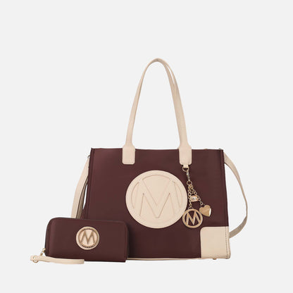 MKF Collection by Mia K. - Louise Tote Bag and Wallet Set